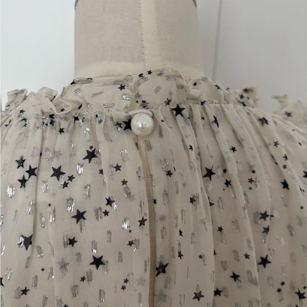Kate Spade Cream Ruffled Shell - Picture 4 of 5